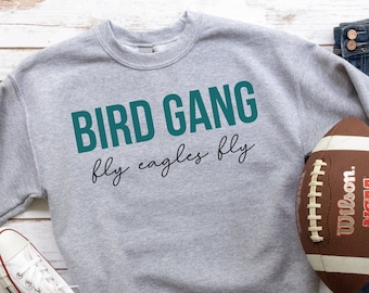 Bird Gang Sweatshirt, Philly Eagles Sweatshirt, Eagle Football Sweatshirt, Eagles Sweatshirt, Eagles Crewneck Sweatshirt, Philly Gifts