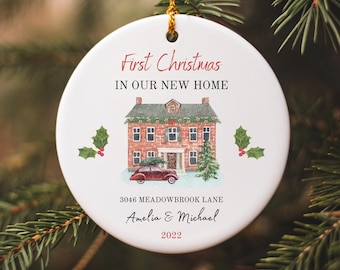 Personalized Christmas Ornaments, Personalized Christmas Gifts, Personalized Christmas Ornaments 2022, First Home Christmas Ornament, Gift