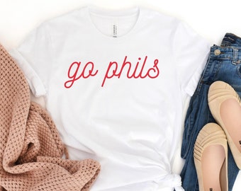 Philadelphia Phillies T-Shirt, Phillies Tshirt, Phillies Shirt, Phillies Crewneck, Phillies Shirt Women, Philly Vintage Shirt, Go Phils