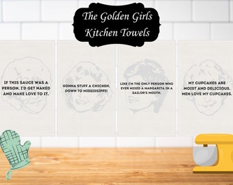 Goldene Mädchen Handtücher, Goldene Mädchen Geschenke, Goldene Mädchen Geschenke für Männer, Die goldenen Mädchen Geschenke, Goldene Mädchen Geschenke
