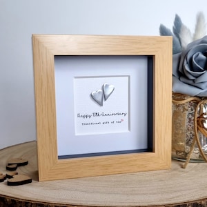 VOUS CHOISISSEZ Étain Cadeau d'anniversaire 10e cadeau de mariage Cadre 10e anniversaire Femme mari Boîte anniversaire personnalisée 10e photo sur mesure