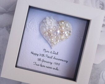 anniversary frame etsy