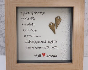 8 wedding anniversary gift