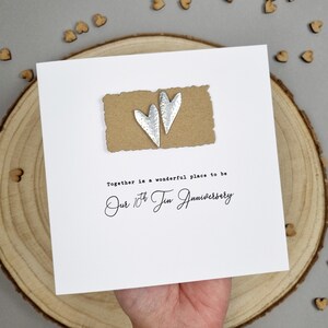 10th Anniversary Card Tin Wedding Gift 10th Aluminium Handmade ...