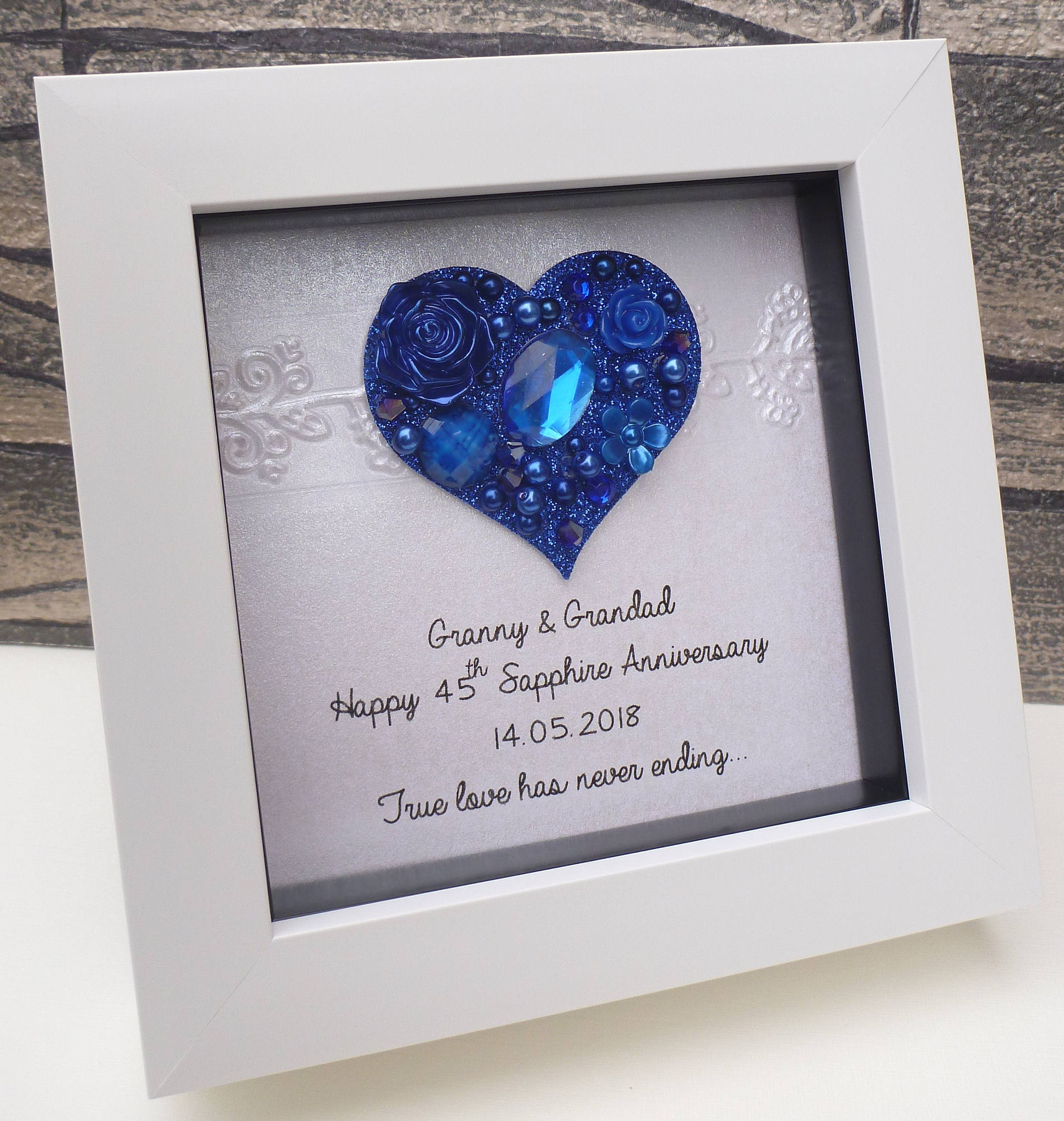 45th wedding anniversary gift 45th anniversary gift sapphire Etsy
