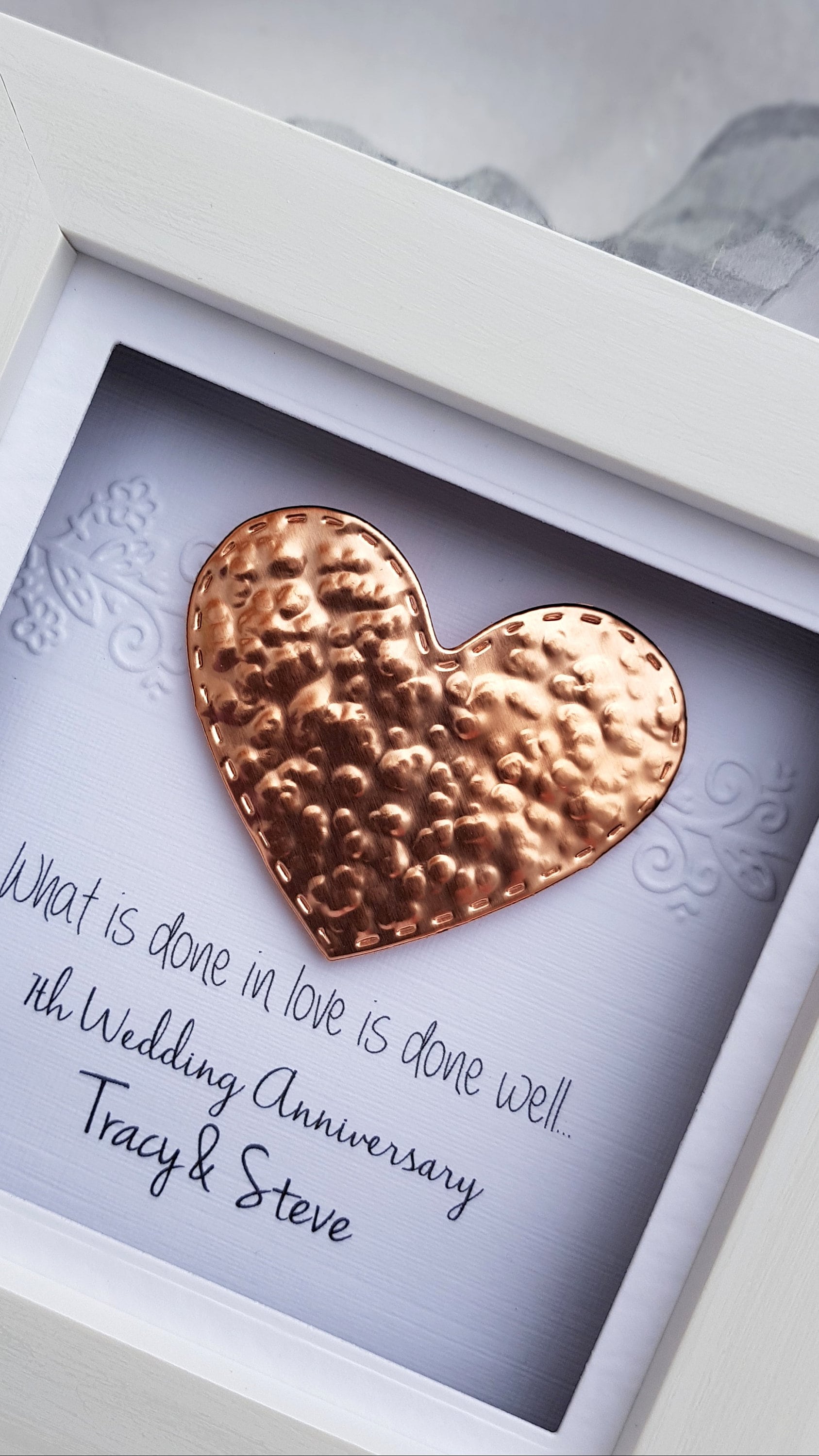 COPPER Anniversary GIFT 7th Wedding Anniversary 7th Anniversary
