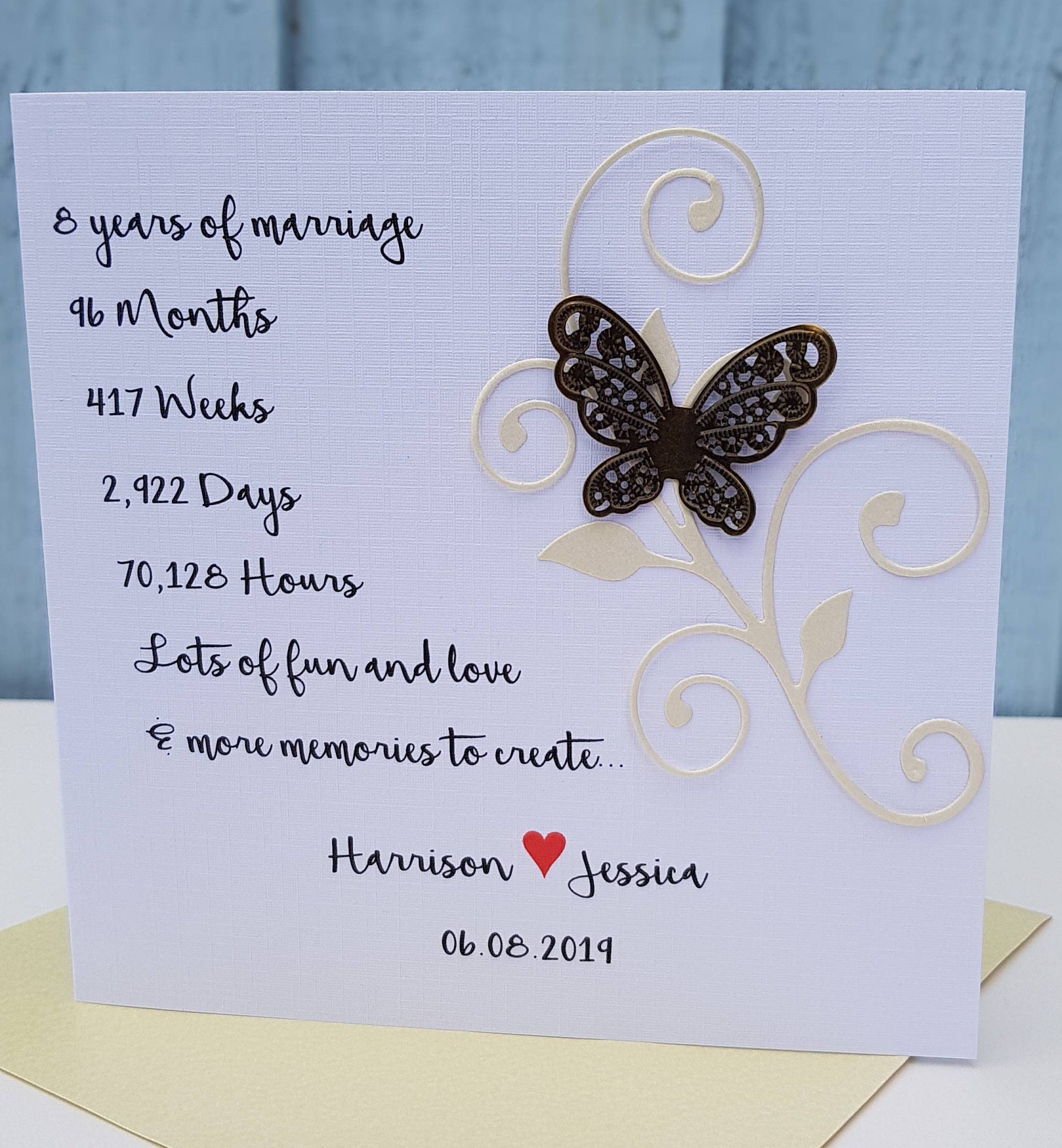 fiance anniversary card