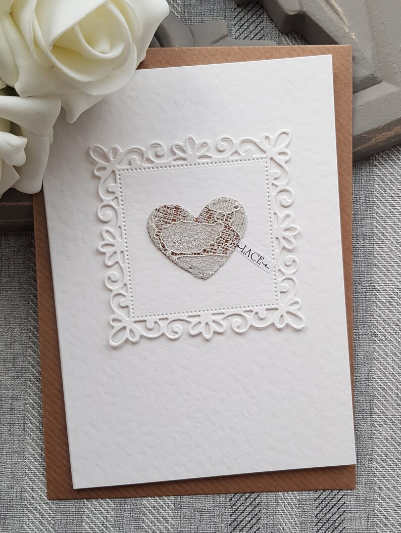 13th wedding anniversary cardlace anniversary gift13th Etsy