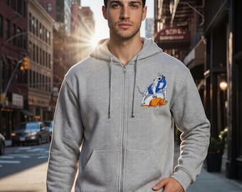 VOLTRON VINTAGE Appliqué Hoodie One of A kind Unisex Custom Made To Order