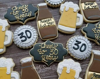 21st birthday cookie etsy