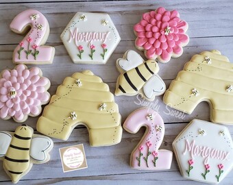 Busy bee Birthday Cookies  (36 cookies)