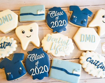 Dental graduation cookies (50 cookies)