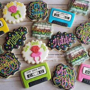 90s themed bachelorette cookies (48 cookies)