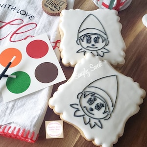 Elf paint your own cookies (2 cookies)