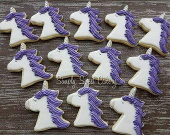 36 Unicorn cookies