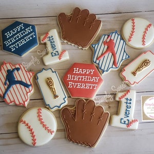 Baseball cookies  (36 cookies)