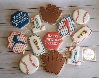 Baseball cookies  (36 cookies)