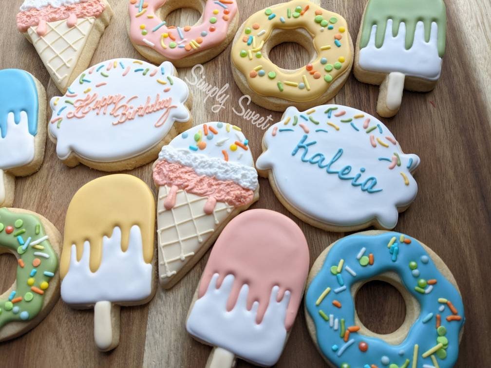 Sweets and Treats Donuts and Icecream Cookies (36 Cookies