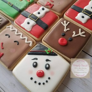 Christmas Sugar Cookies Square Collection (24 cookies)
