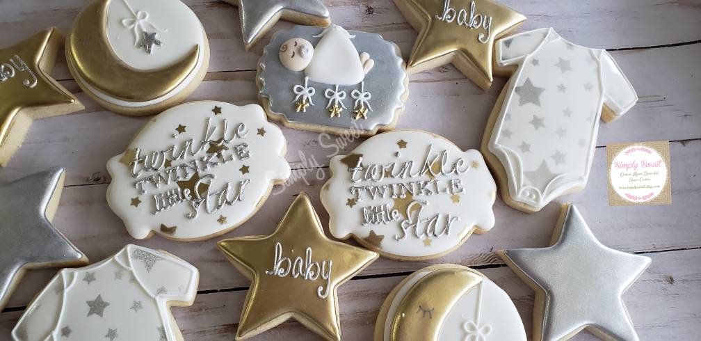 Twinkle Twinkle Little Star Baby Shower Cookies (75 Cookies) - Etsy