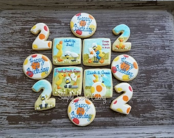 Duck and Goose Book Themed Cookies (36 cookies)