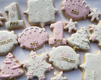 Winter onederland cookies (48 cookies)
