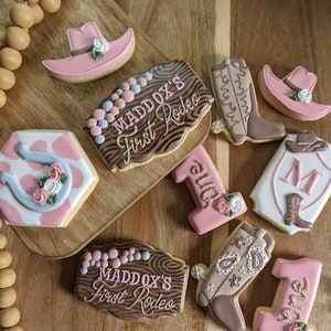 Cowboy, rodeo themed cookies (36 cookies)