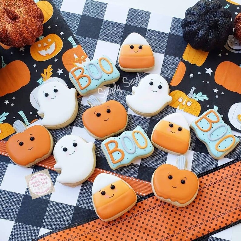 Halloween Mini Cookies 6 Packages of 4 - Etsy
