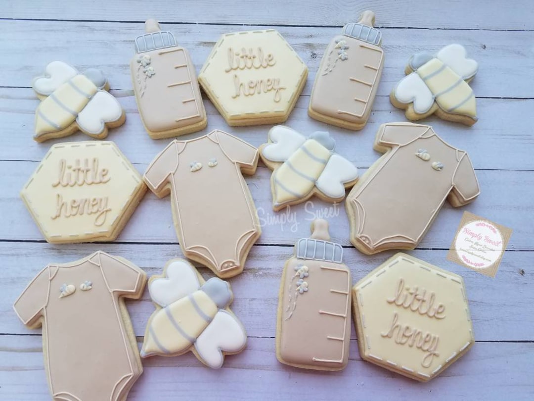 Honey Bee Baby Shower Cookies (36 Cookies) - Etsy