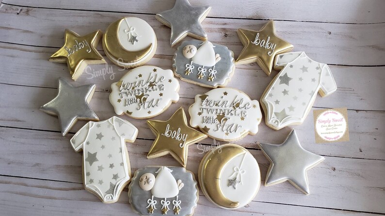 Twinkle Twinkle Little Star Baby Shower Cookies Etsy