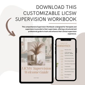 MSW, LCSW, LICSW Supervision Workbook for Therapists/Social Workers
