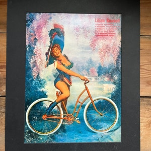 1958 Lillian Russell / Marilyn Monroe bicycle poster