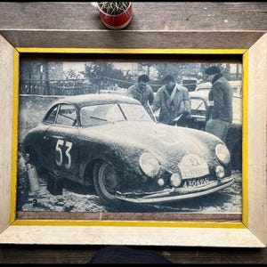 Original Porsche 356 Rallye Maroc poster  1950