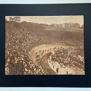 Vintage Tour de France cycling print - Ferdi Kubler 1950 parc des princes