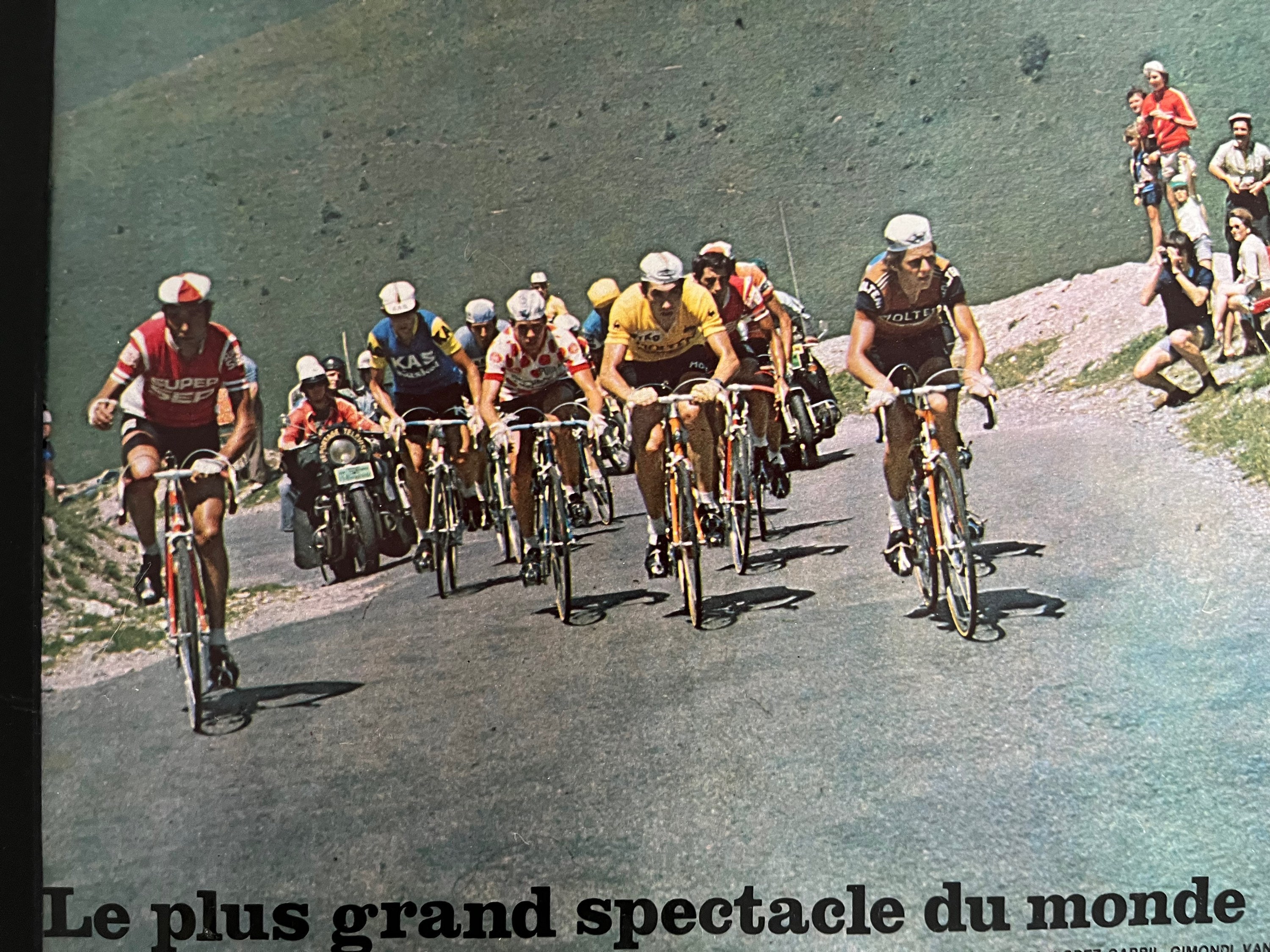 Eddy Merckx Tour De France Original Vintage Cycling Print 1974 Etsy