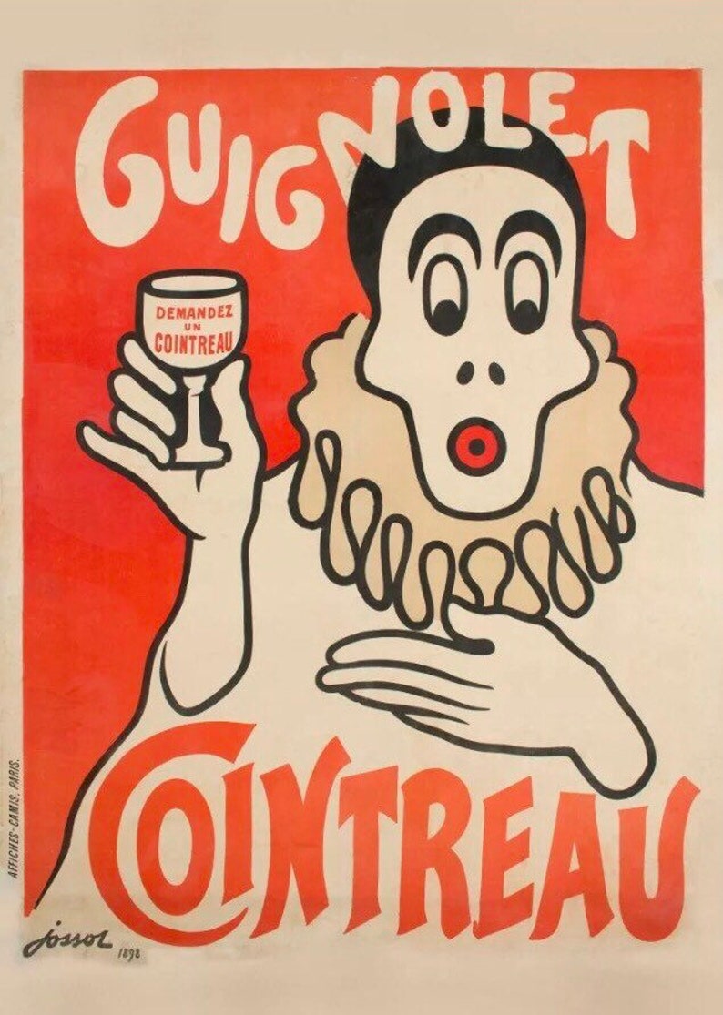 Cointreau Guignolet 1898 advertising poster
