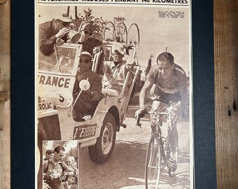 Fausto Coppi / Gino Bartali Col Dizoard Original Vintage 