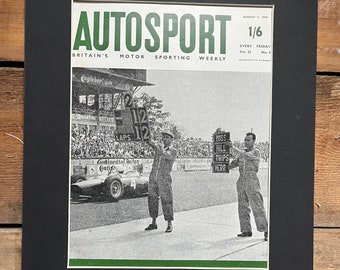 Vintage Autosport print 1961 Graham Hill Stirling Moss German Grand Prix
