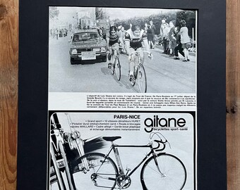 Gitane original vintage cycling print 1974