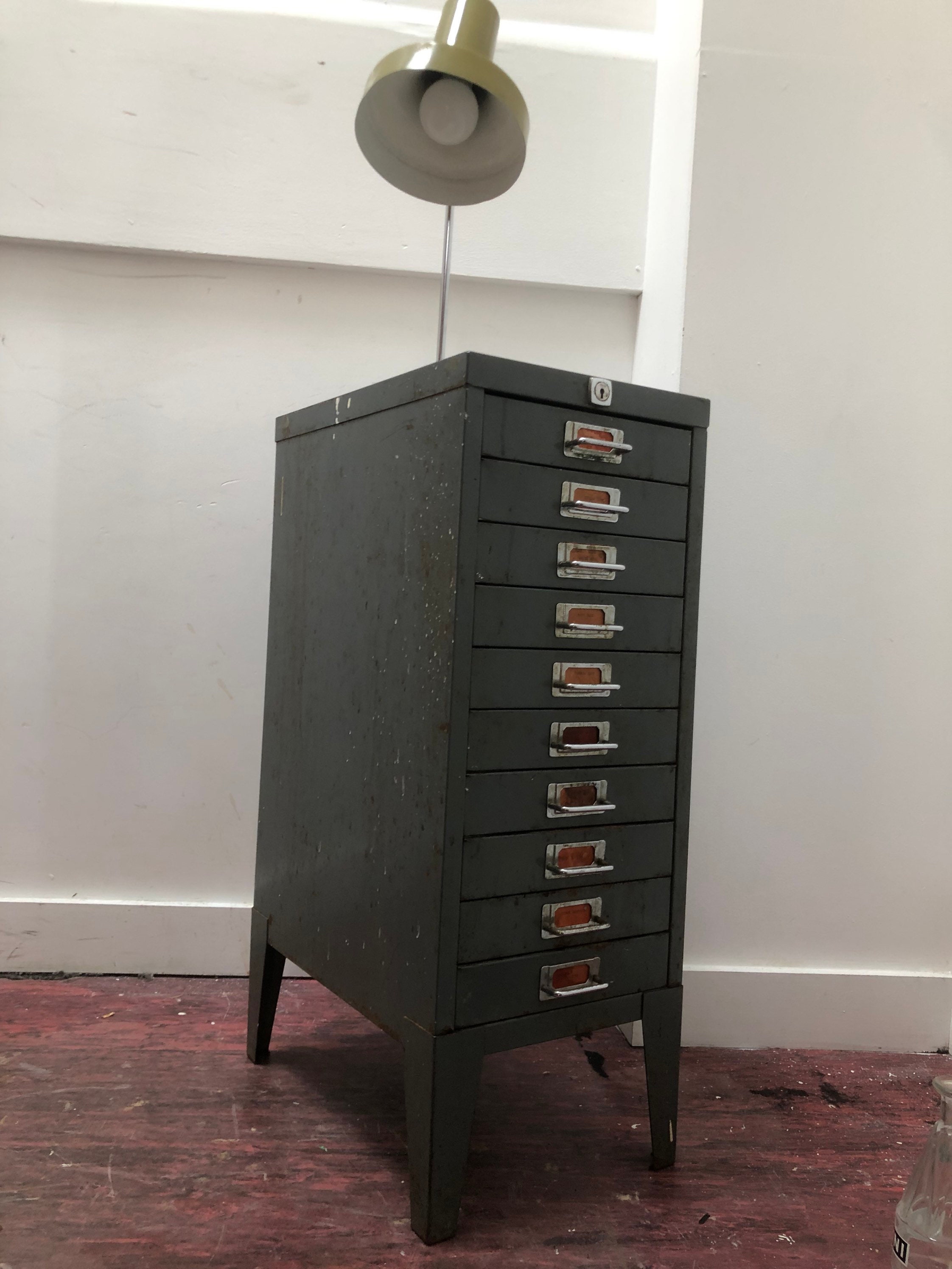 Classic 1950s steel filing Grey Etsy