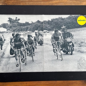 Tour de France original vintage cycling print Eddy Merckx 1970