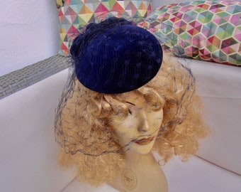 Org.50s J.Velvet cap with intact net