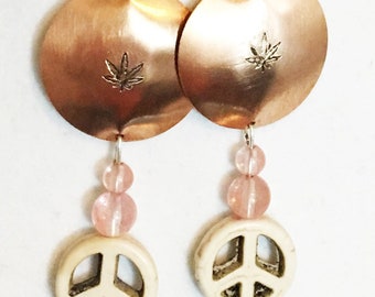 Peace and Cannibus Earrings