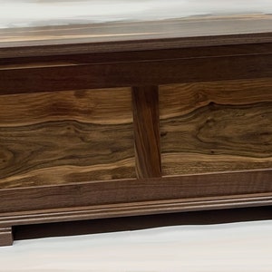 Hope Chest, Panel Chest, Cedar Lined, Walnut (pic), Maple, Oak, Pine