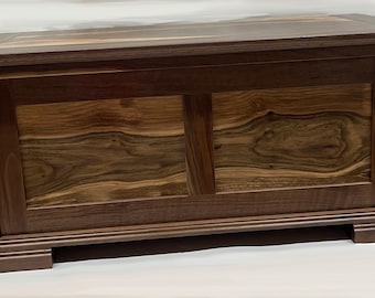 Hope Chest, Panel Chest, Cedar Lined, Walnut (pic), Maple, Oak, Pine