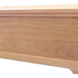 Hope Chest/Unifinished, Solid Wood, Oak (pic), Walnut, Maple (pic) or Pine