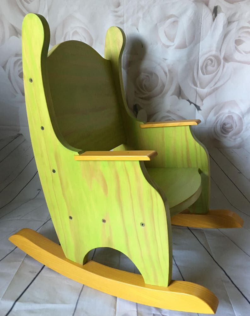 Child's Rocking Chair Pine You Choose Colors with or Etsy