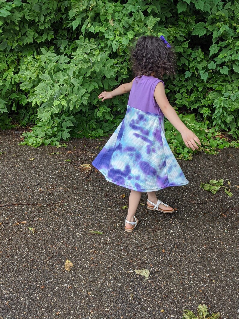 Neon Tie Dye Blast Dress for sizes Preemie to Girls 14