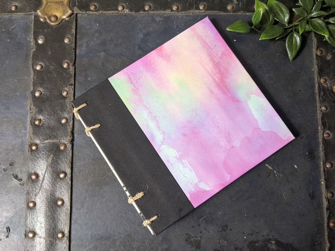 Plant and Flower Pressing Book Handmade With Watercolor Paper Etsy