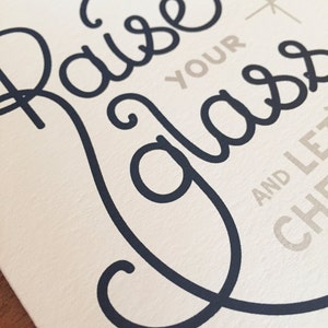 Raise Your Glass and Let's Cheers // Greeting Card image 3